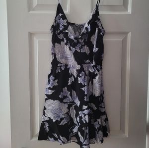 Navy wrap dress from express size xs
